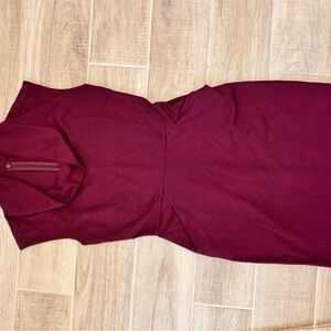 Banana Republic Burgundy Midi Dress